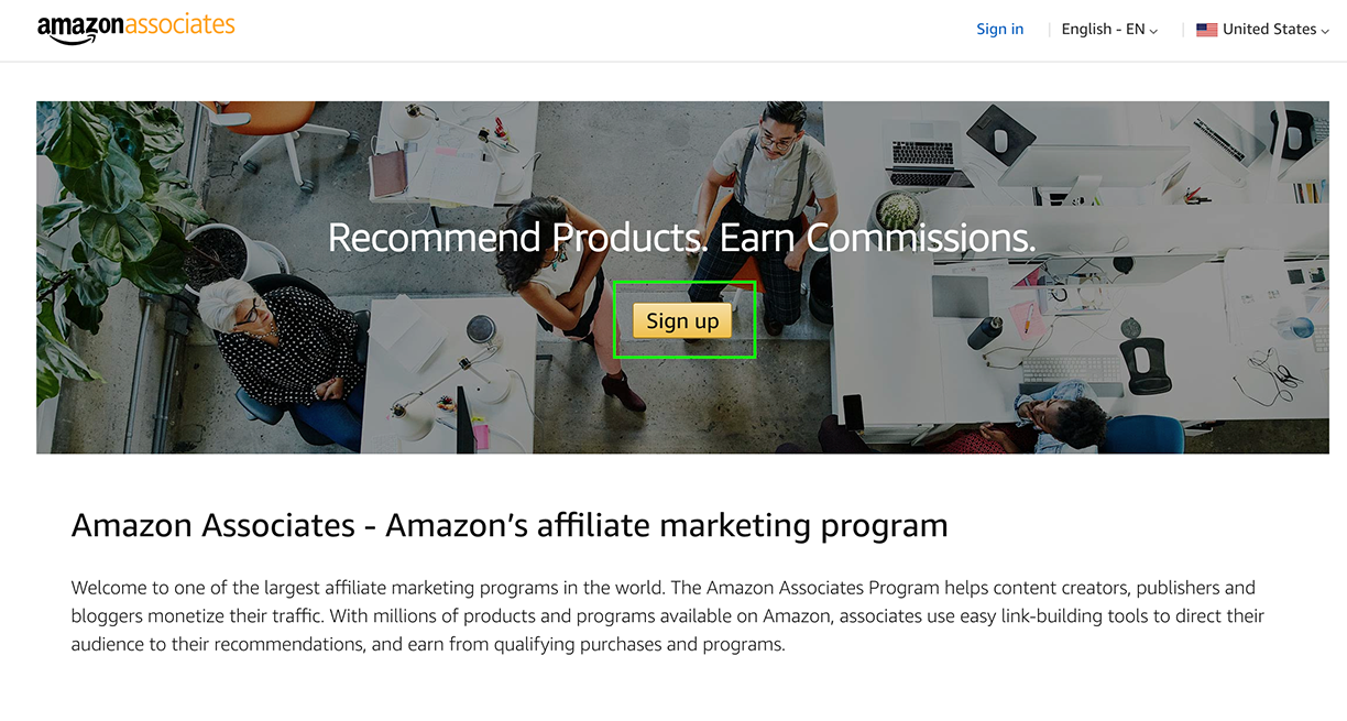 amazon affiliates program