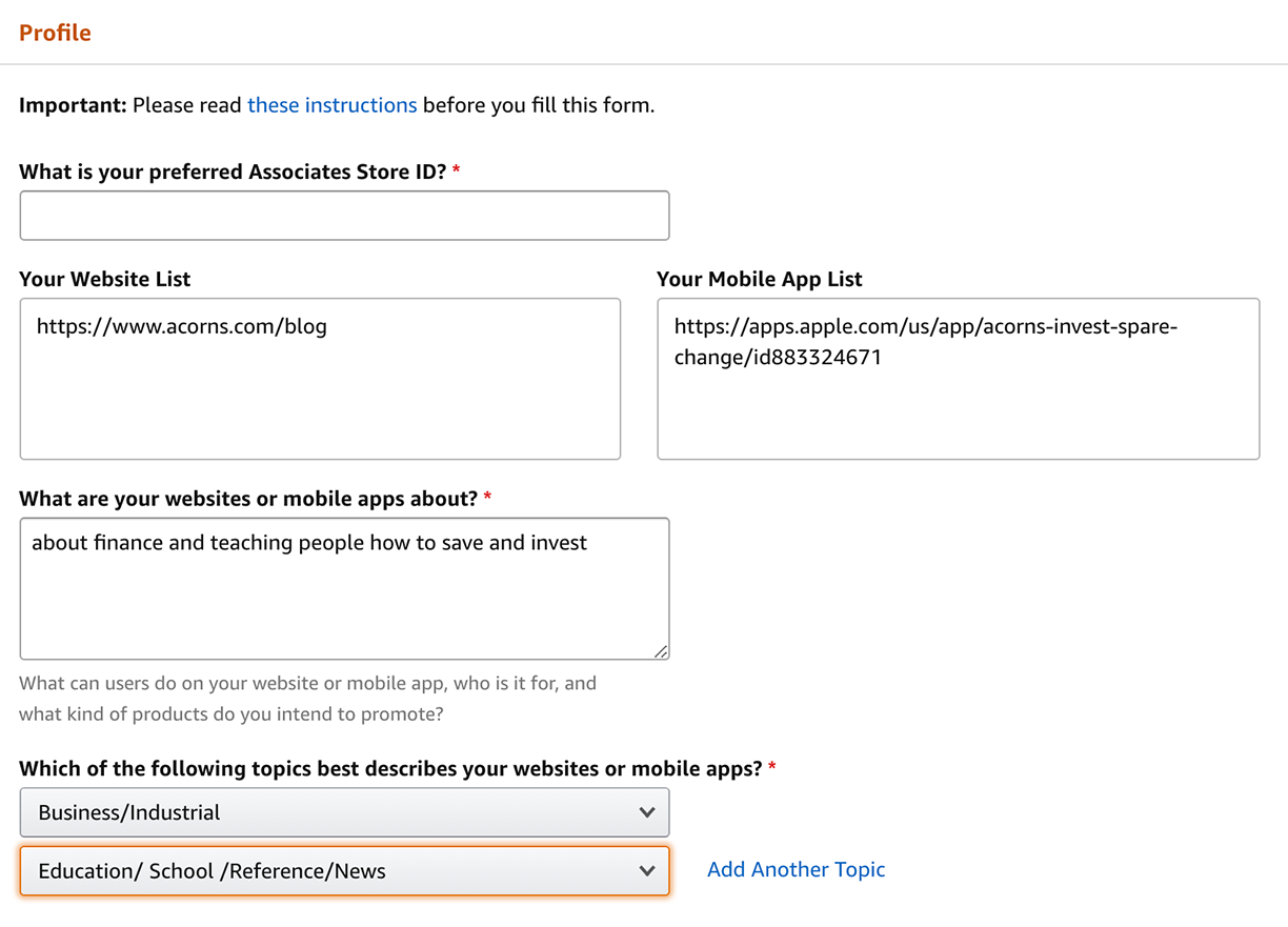 amazon affiliate program 